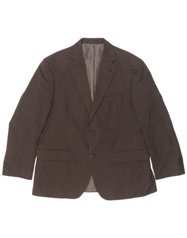 Marks & Spencer Veste blazer à 2 boutons pour homme UK 42 Grandes rayures grises