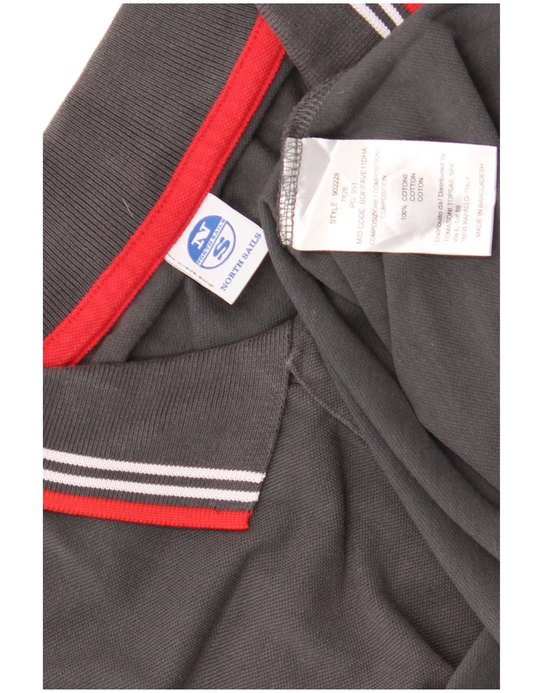 North Sails Polo Homme Grand Gris Coton