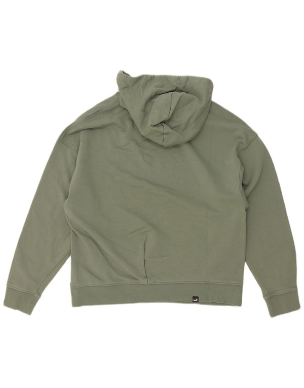 Puma Pull à capuche pour femme UK 44 Coton vert moyen