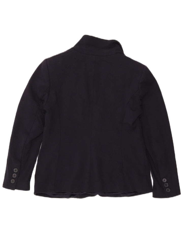 Marks & Spencer Veste blazer à 1 bouton pour femme UK 12 Bleu marine moyen