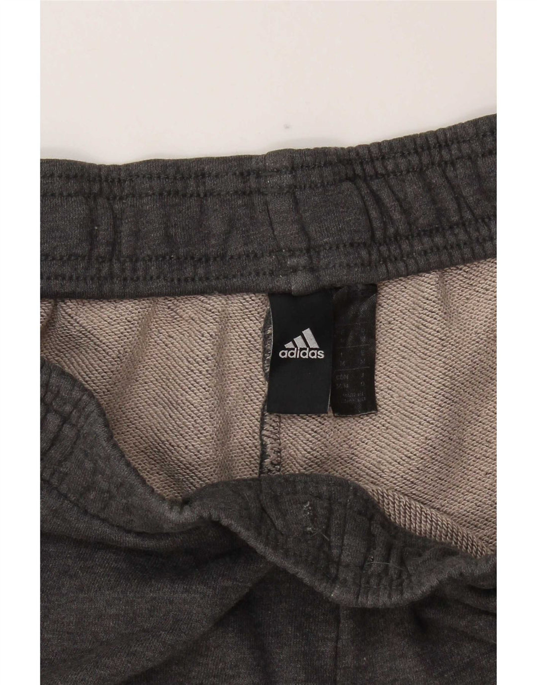 Adidas Short de Sport Graphique Homme Gris Moyen Coton