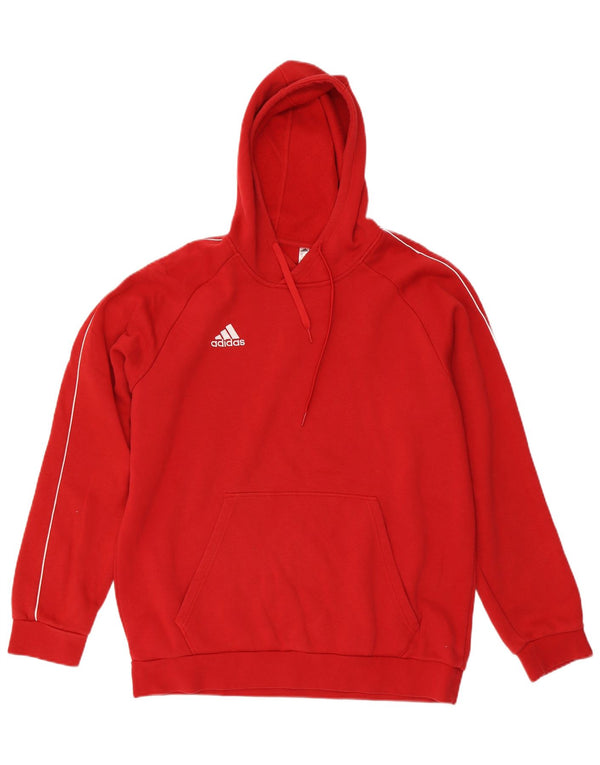 Adidas Pull à capuche pour homme XL Rouge Coton Sports