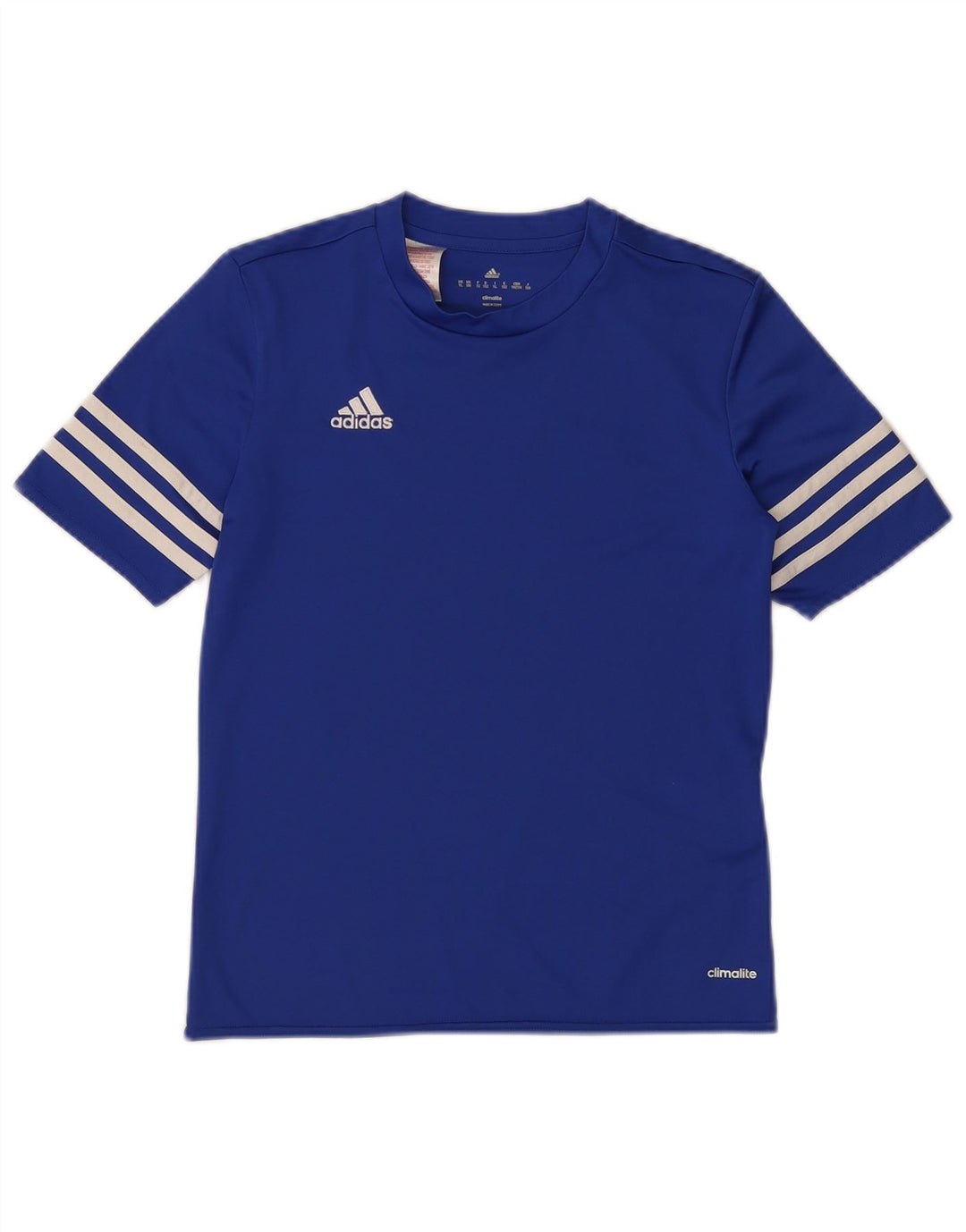 Adidas Garçons Climalite T-Shirt Top 11-12 ans Grand Bleu Polyester