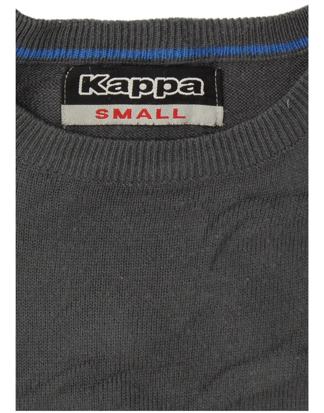 KAPPA Mens Crew Neck Jumper Sweater Small Grey