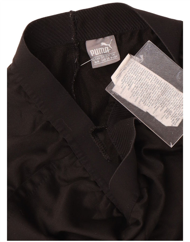 Puma Pantalon de survêtement garçon 9-10 ans Noir Polyester