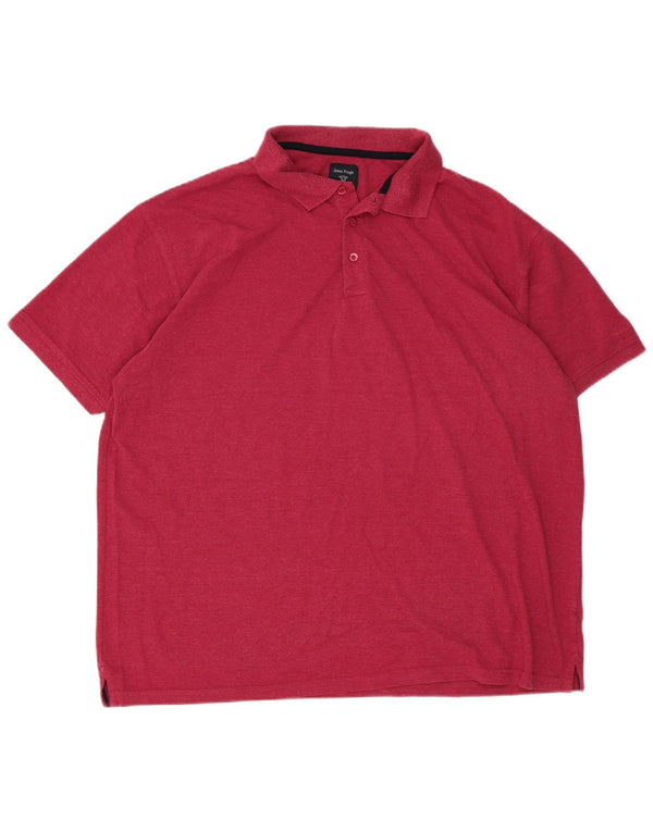 Pringle Polo Homme 2XL Rose Coton