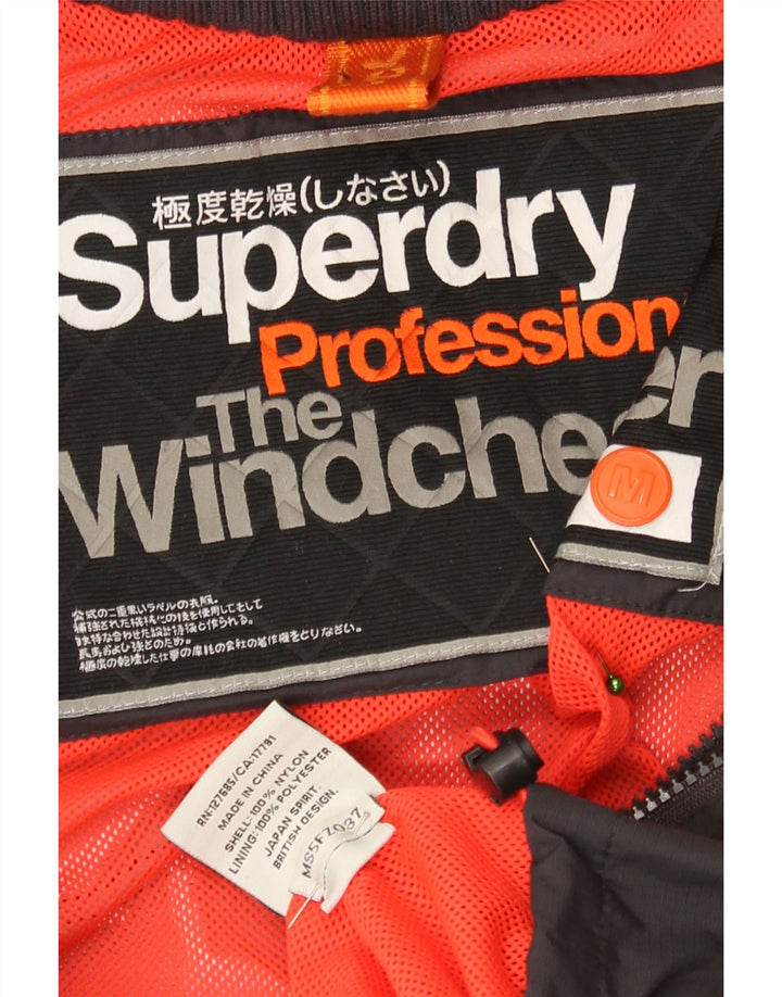 Superdry Veste Bomber Graphique The Windcheater Femme UK 14 Noir Moyen