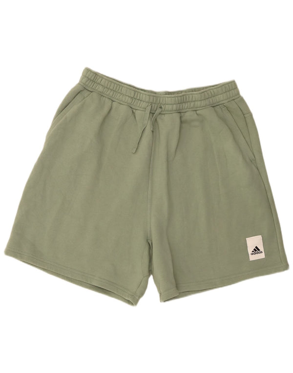 Adidas Short de sport pour homme 2XL en coton vert