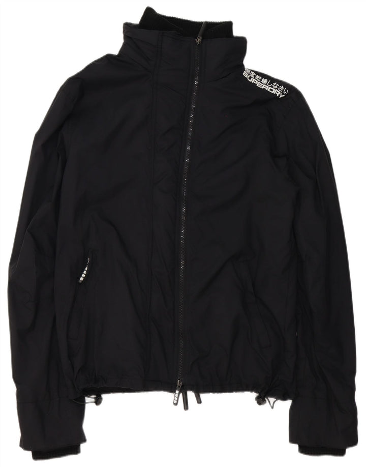Superdry Veste de pluie graphique pour hommes UK 42 XL Nylon noir