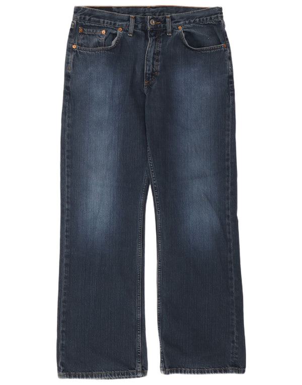 Mustang Mens Bootcut Jeans W34 L32 Blue Cotton