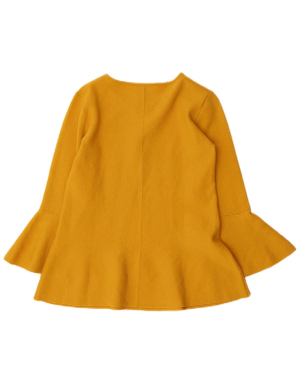 Luisa Spagnoli Chemisier à manches 3/4 pour femme UK 10 Small Jaune