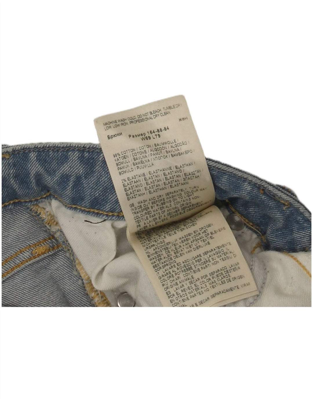 Lee Jean Slim Elly Femme W27 L31 Bleu Coton