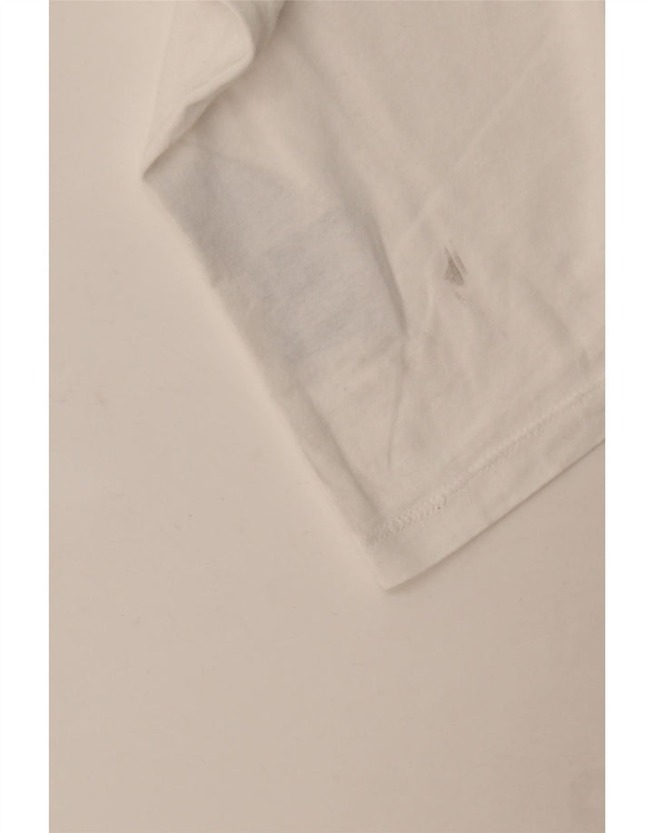 Jack & Jones Haut Graphique à Manches Longues Homme Blanc Moyen Coton