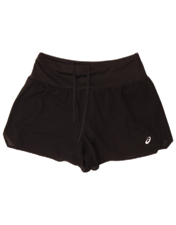 Asics Short de sport pour femme UK 12 Medium Noir Polyester