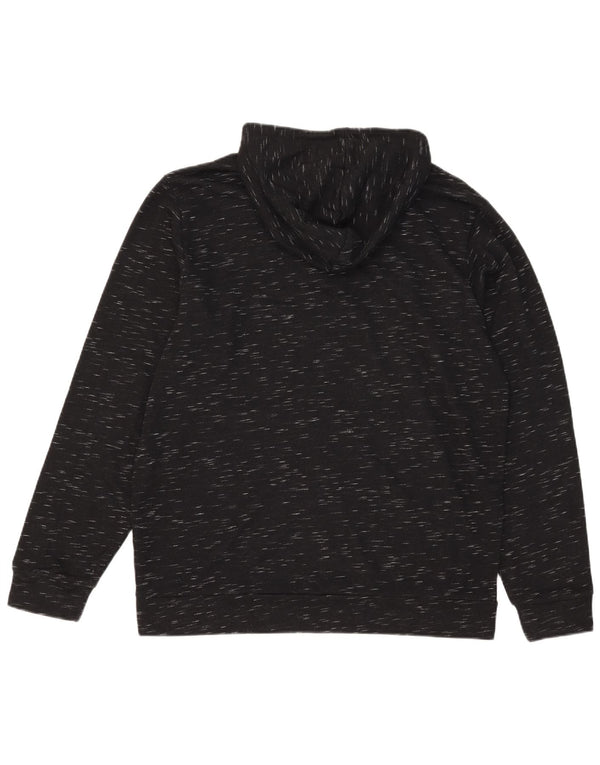 Adidas Pull à capuche pour homme Grand coton moucheté noir