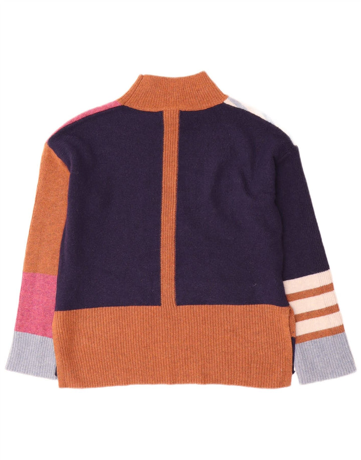 WHITE STUFF Pull à col roulé pour femme UK 8 Small Multicolore