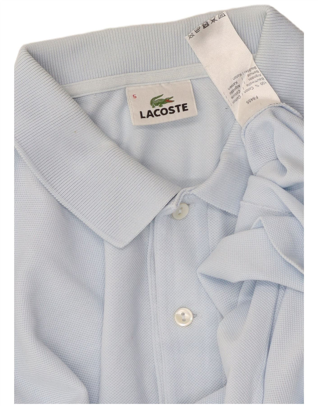LACOSTE Polo Homme Taille 5 Grand Bleu Coton