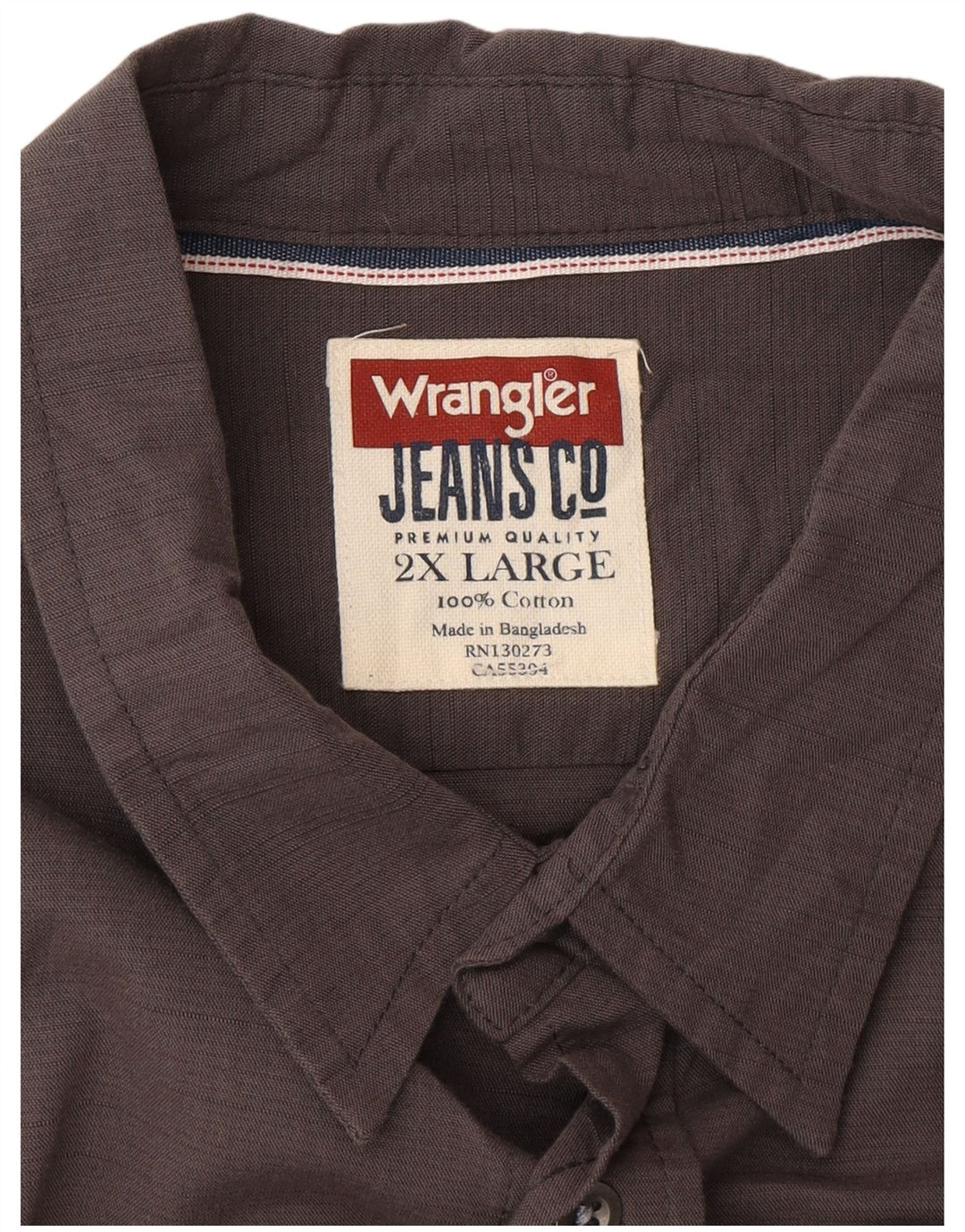 WRANGLER Chemise Homme 2XL Gris Coton