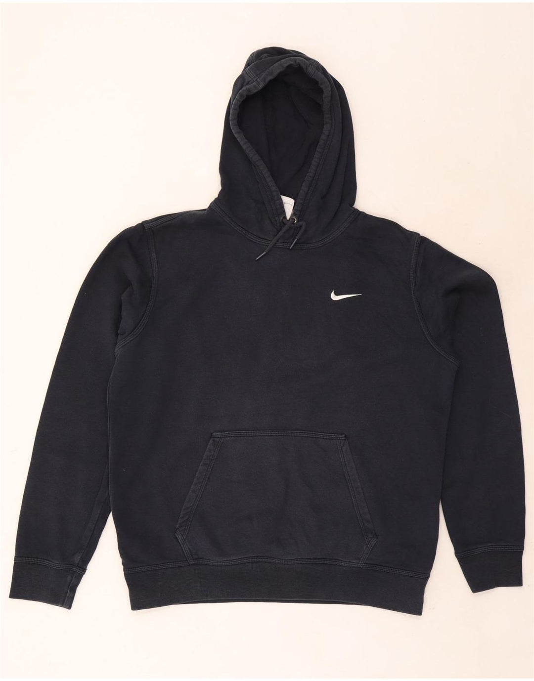 Nike Pull à capuche pour homme en coton bleu marine Taille L