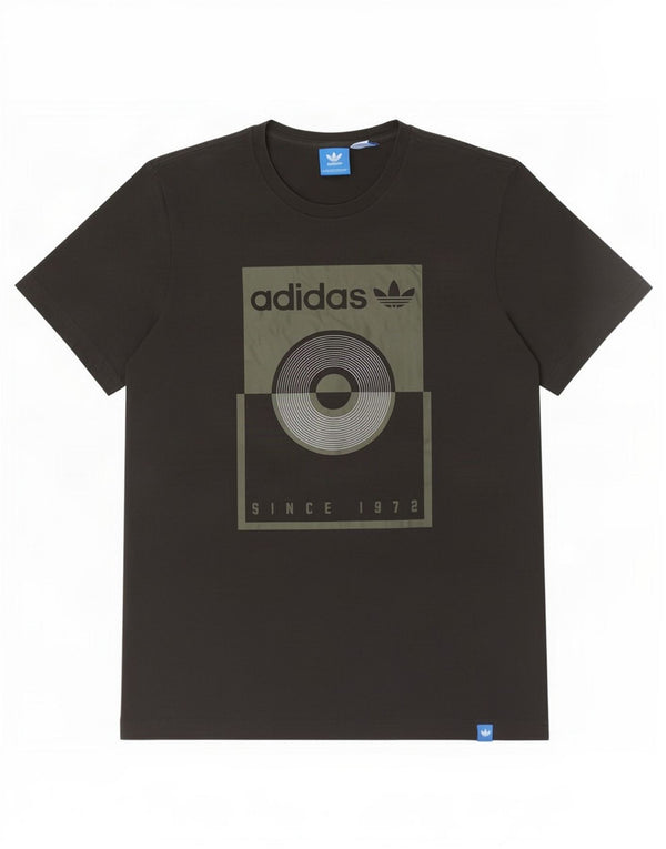 Adidas T-shirt graphique pour homme en coton noir moyen