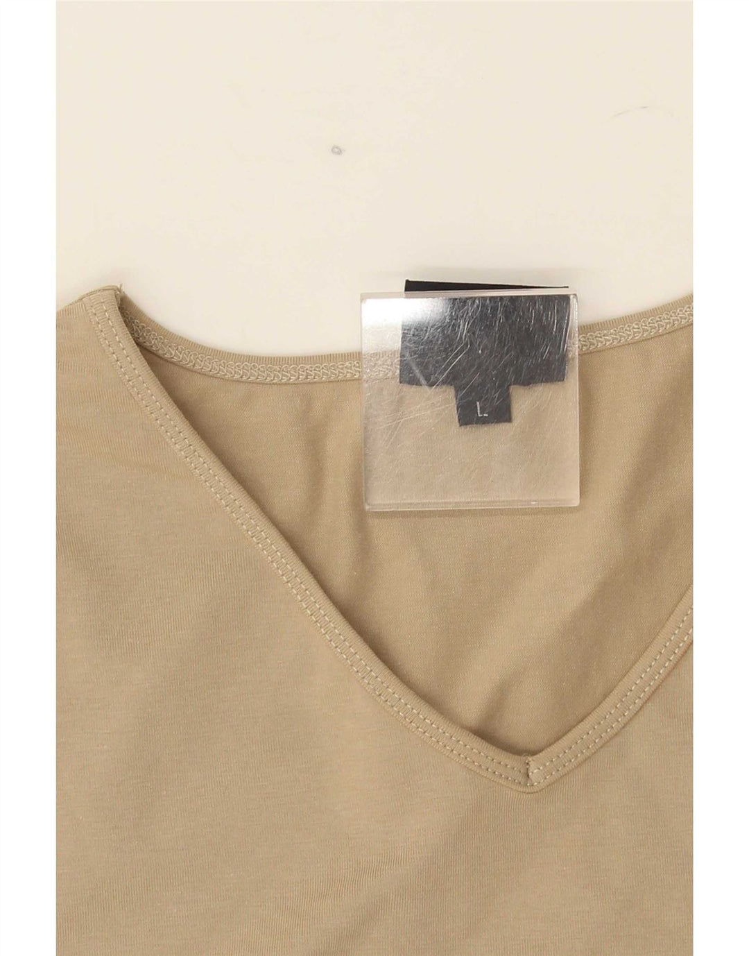 Trussardi Femme T-Shirt Top UK 14 Large Beige