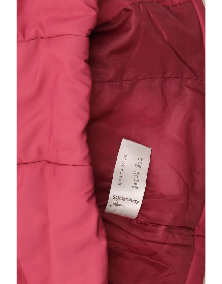 Kangaroos Gilet rembourré pour femme UK 46 Large Rose Polyester