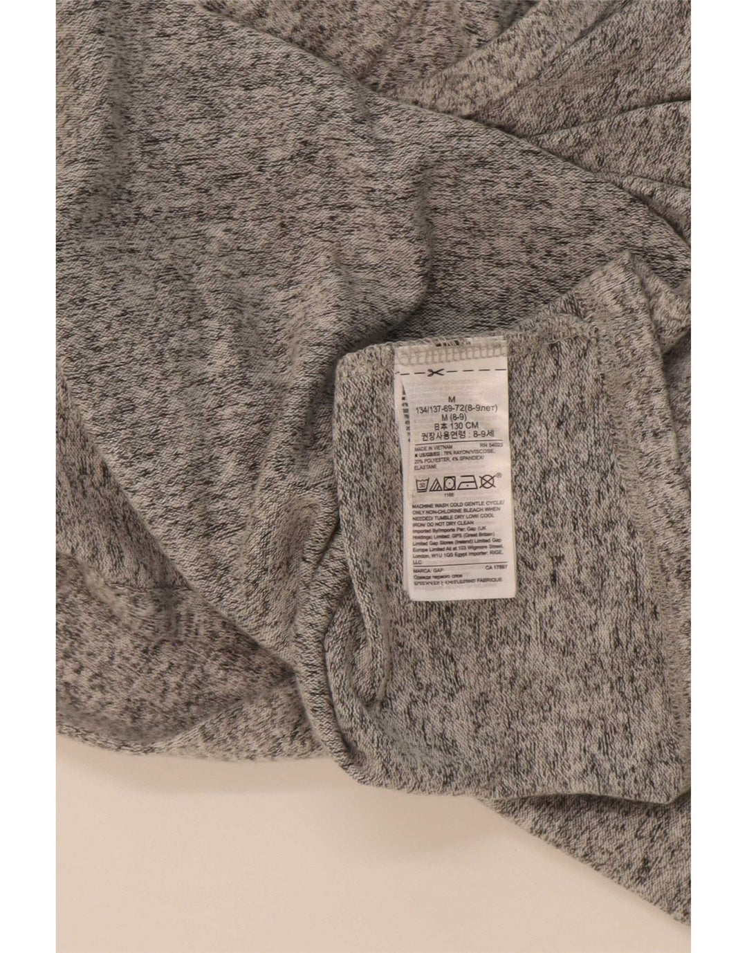 Gap Pull Cardigan Ouvert Fille 8-9 Ans Rayonne Gris Moyen
