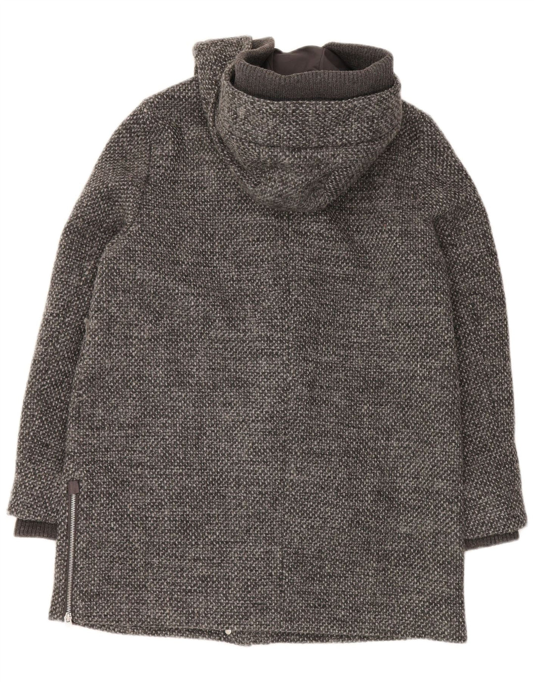 Esprit Manteau à capuche pour femme UK 16 Large Gris Moucheté Polyester