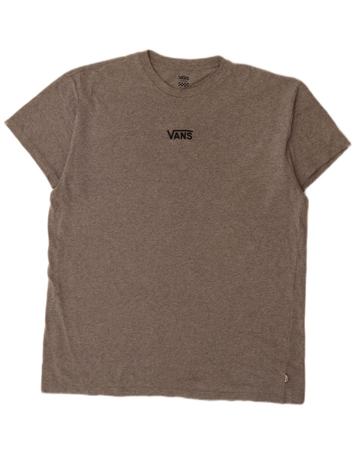 Vans T-Shirt Homme Haut Large Gris Moucheté