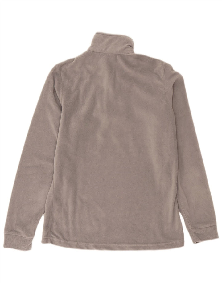Brugi Pull polaire à col zippé pour femme UK 14 Gris moyen Polyester