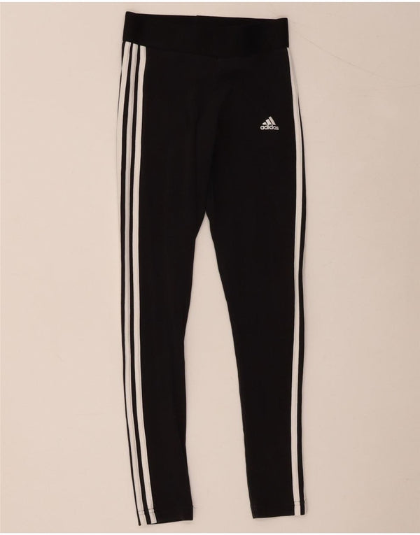 Adidas Leggings Femme UK 4/6 XS Noir Coton