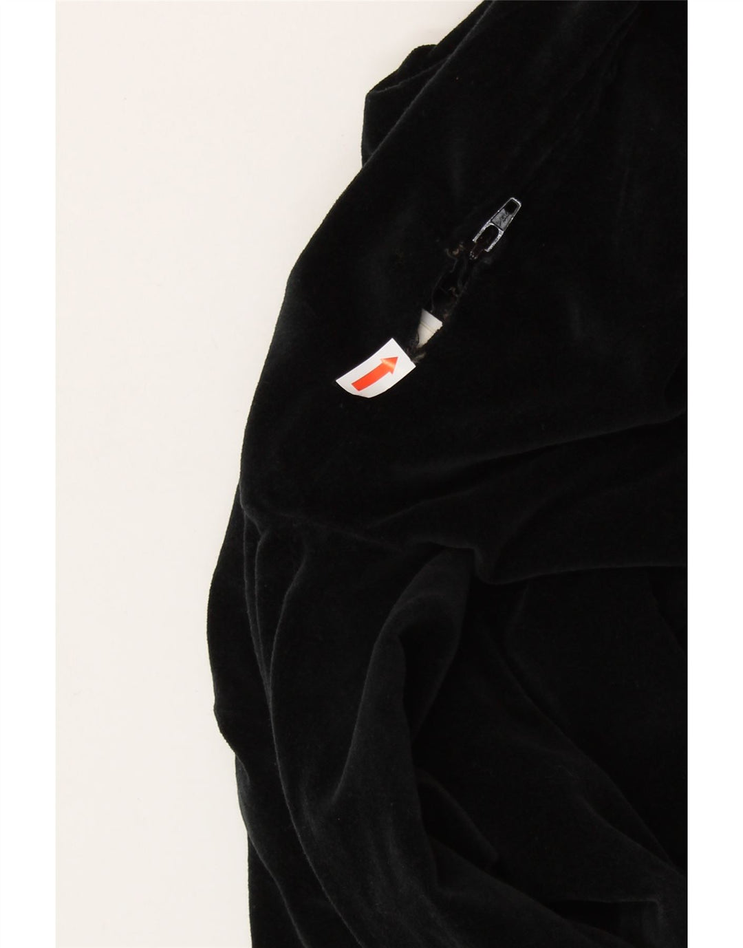 SISLEY Robe fourreau en velours pour femme UK 6 XS Noir Coton