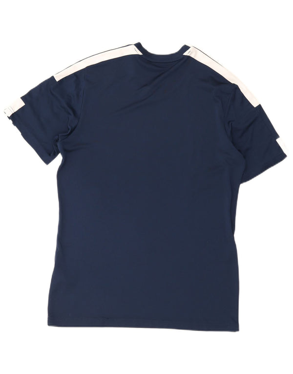 Adidas Homme Aeroready Graphic T-Shirt Top Bleu Marine Colorblock
