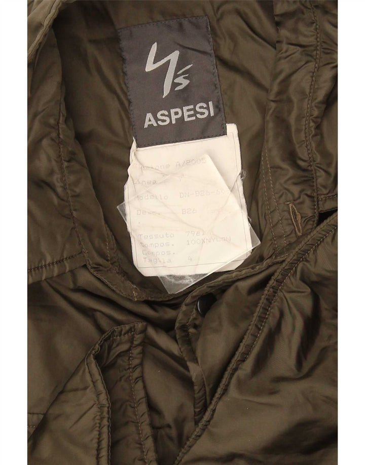 Aspesi Veste militaire pour homme UK 38 Medium Kaki Nylon