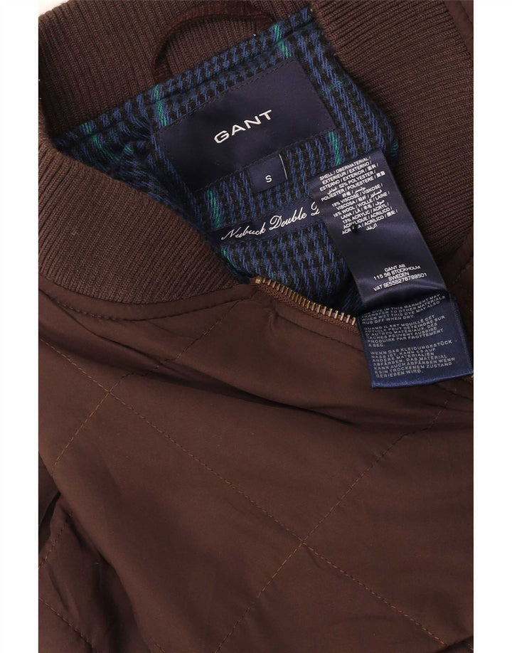 Gant Gilet Homme UK 36 Petit Marron Polyester