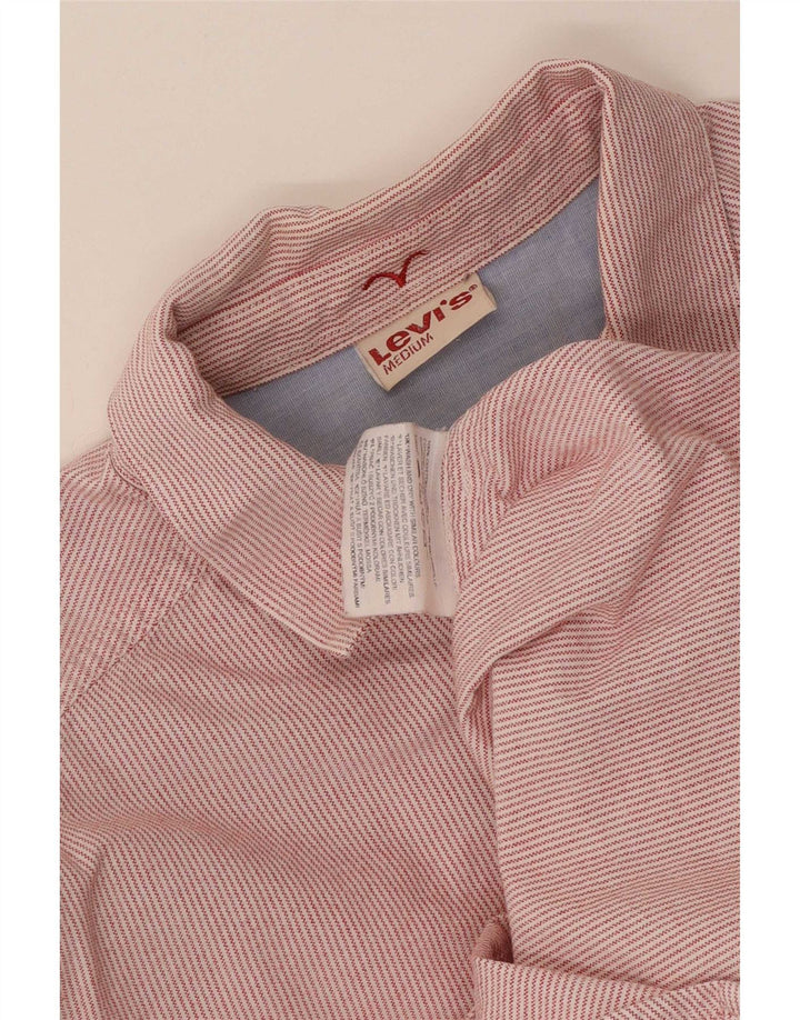 Levi's Chemise Homme Rouge Moyen à Fines Rayures en Coton