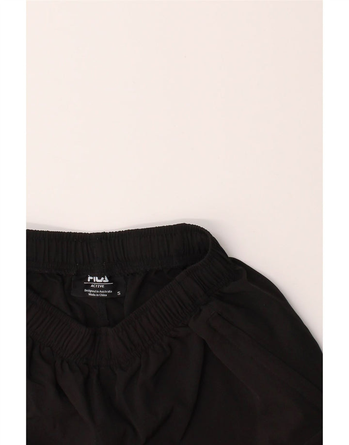 FILA Womens Sport Shorts UK 8 Small  Black Polyester Vintage Fila and Second-Hand Fila from Messina Hembry 