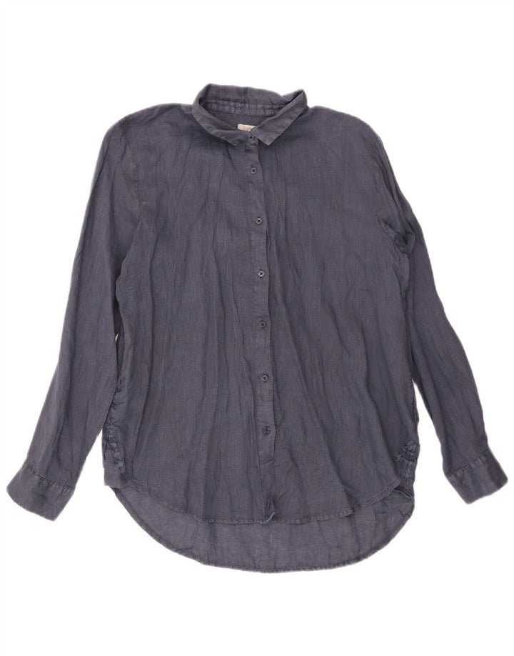 Dack's Chemise Femme UK 16 Grand Lin Bleu Marine