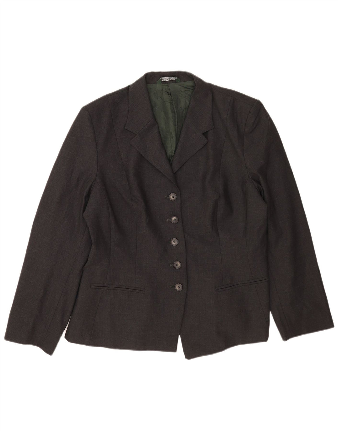 Laura Ashley Veste Blazer 5 Boutons pour Femme UK 18 XL Laine Grise