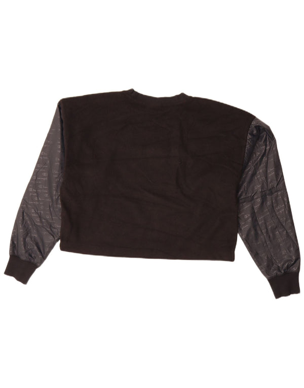 Champion Sweat-shirt court graphique pour femme UK 16 Large Noir