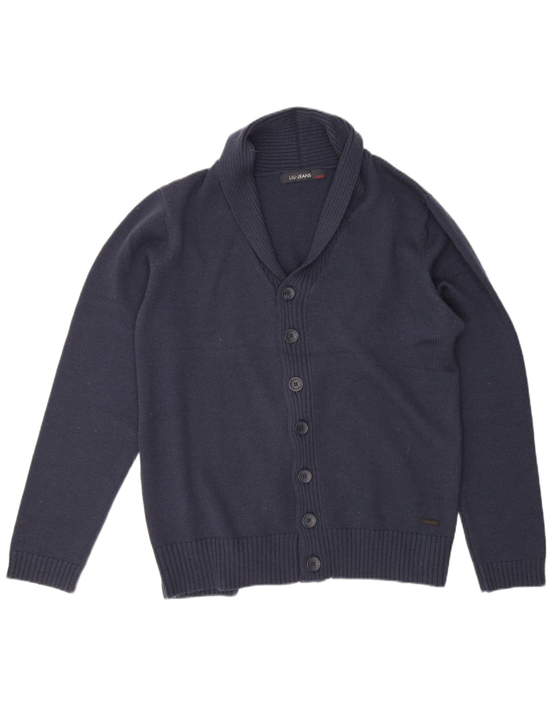 LIU JO Cardigan Homme Pull XL Bleu Marine Laine