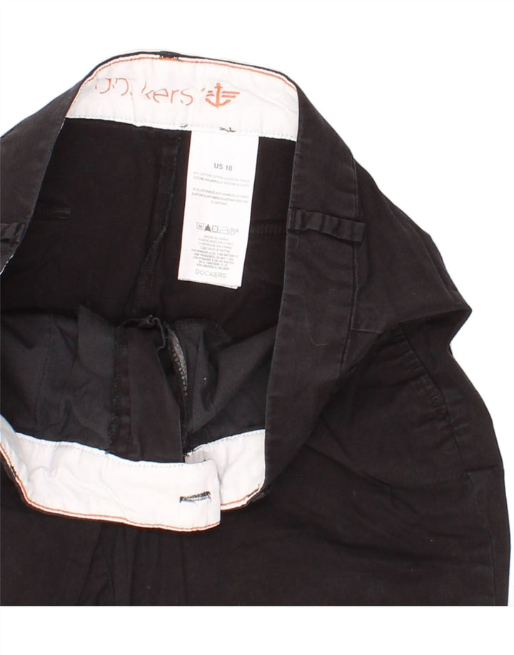 DOCKERS Womens Chino Shorts US 10 Large W32 Black Cotton Vintage Dockers and Second-Hand Dockers from Messina Hembry 