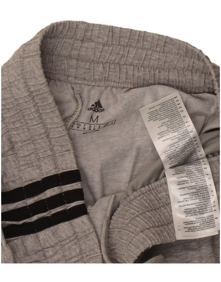 Adidas Short de sport pour homme en coton moucheté gris moyen