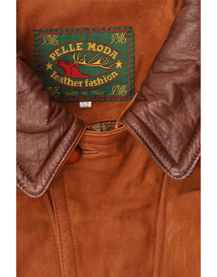 Pelle Moda Veste en cuir pour homme IT 52 XL Marron