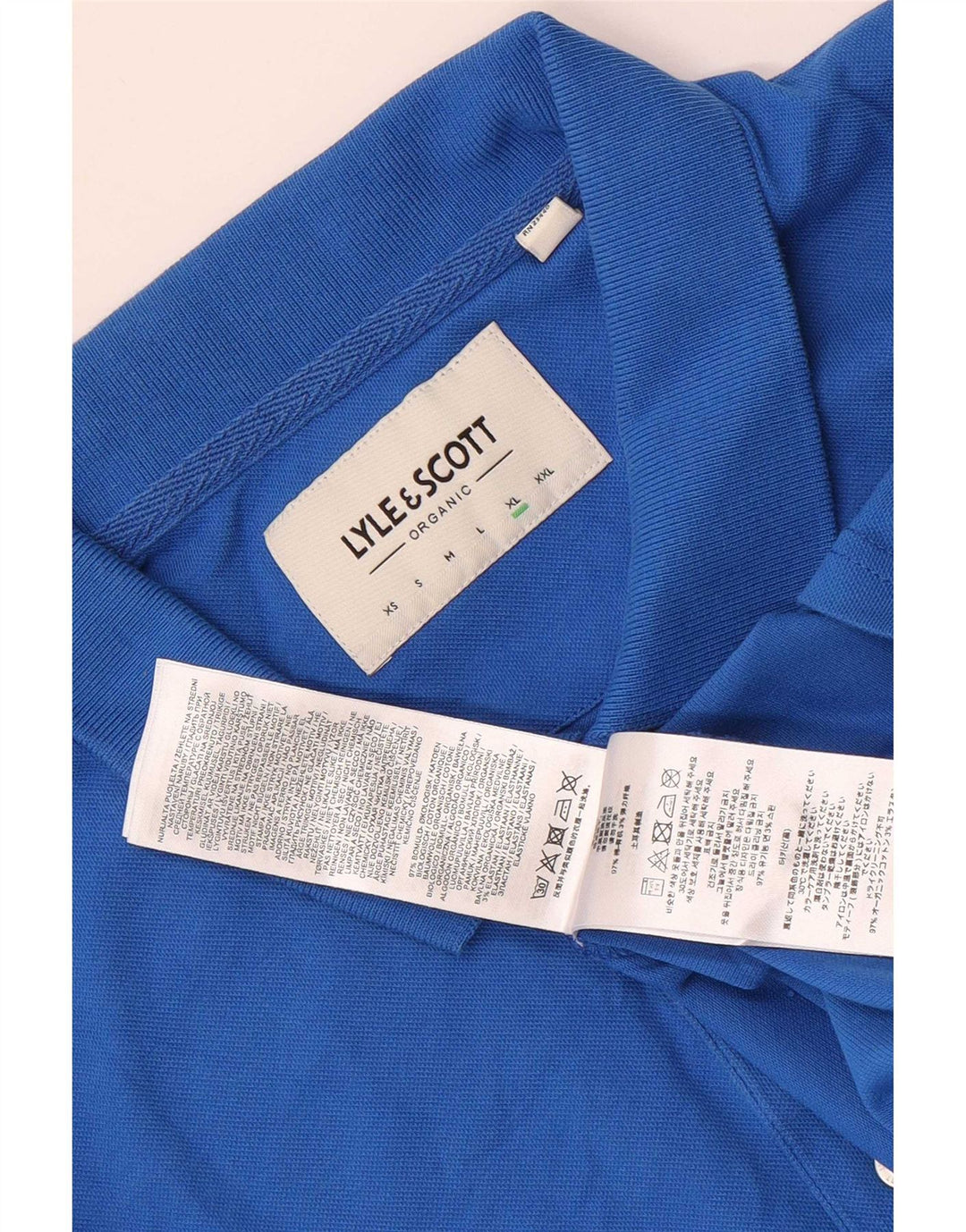 Lyle & Scott Polo Homme XL Bleu Coton