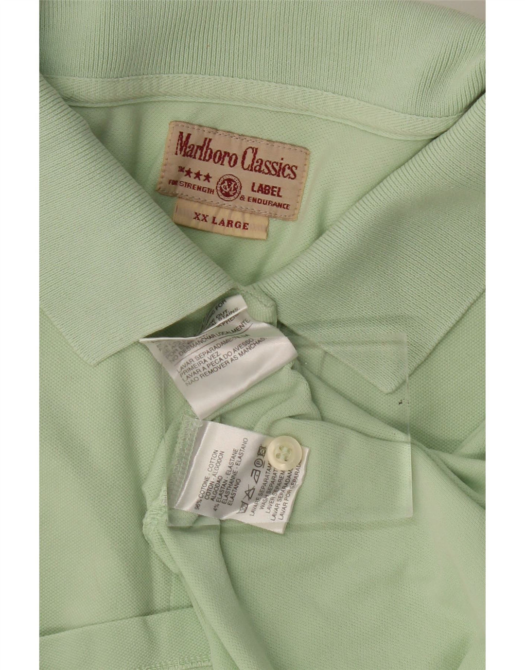 Marlboro Classics Polo Femme UK 20 2XL Vert Coton