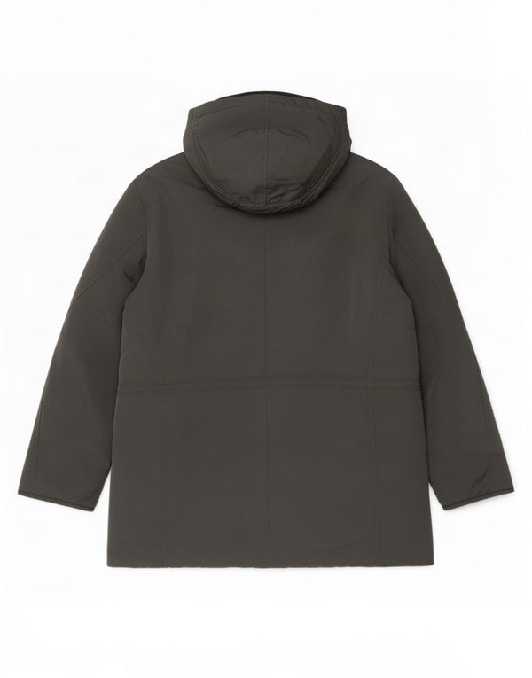 PEUTEREY Manteau matelassé à capuche pour homme UK 42 XL Gris Polyamide