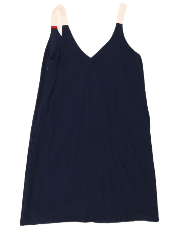 Tommy Hilfiger Womens Vest Blouse Top UK 12 Bleu Marine Moyen Colorblock