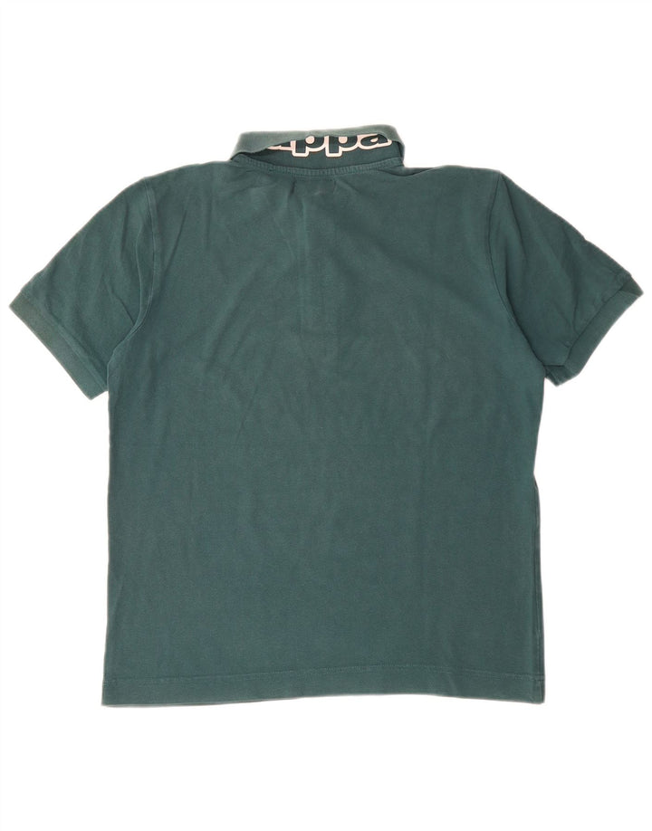 KAPPA Polo Homme Vert Moyen Coton