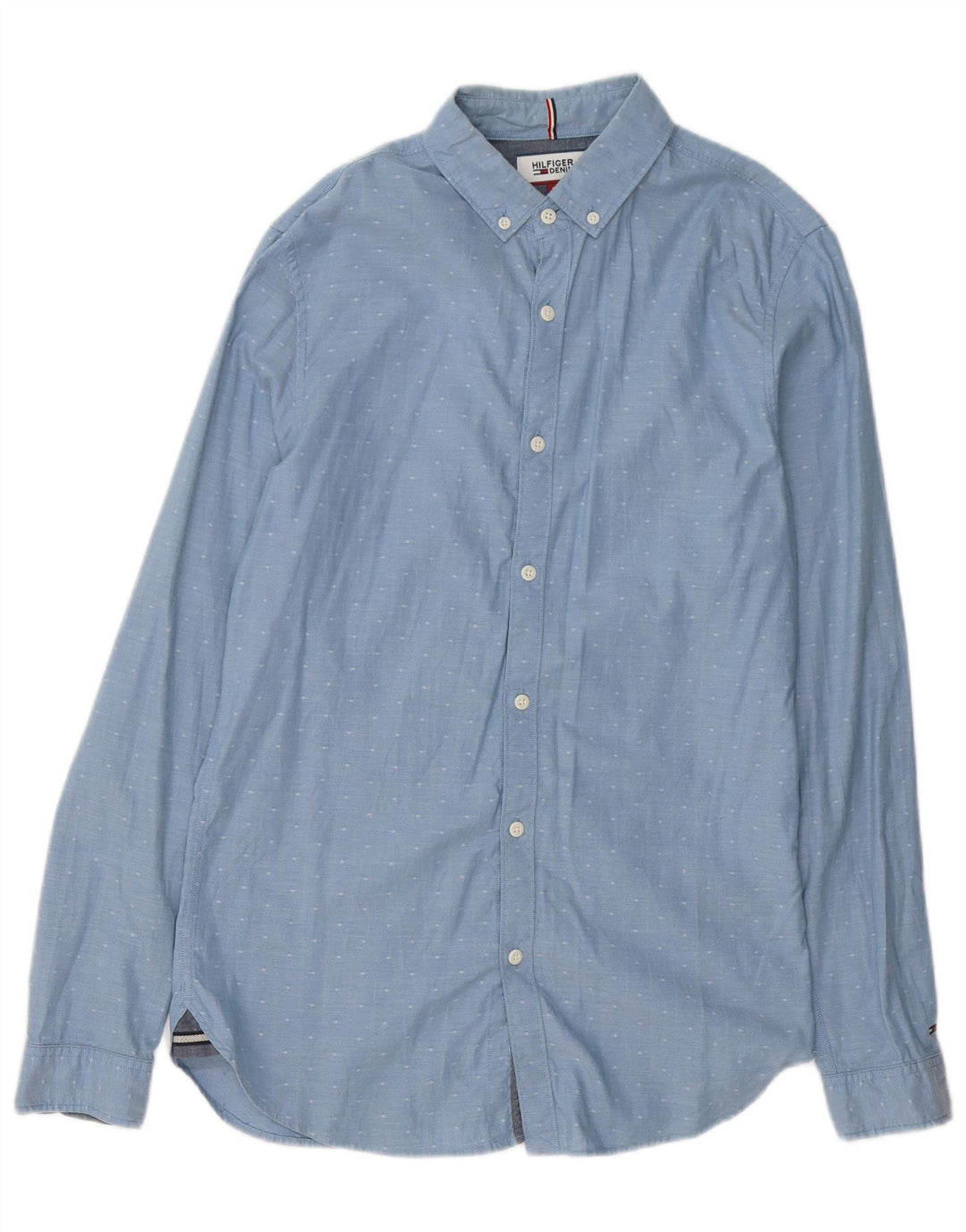 Tommy Hilfiger Chemise Homme Petit Bleu Spotted Cotton